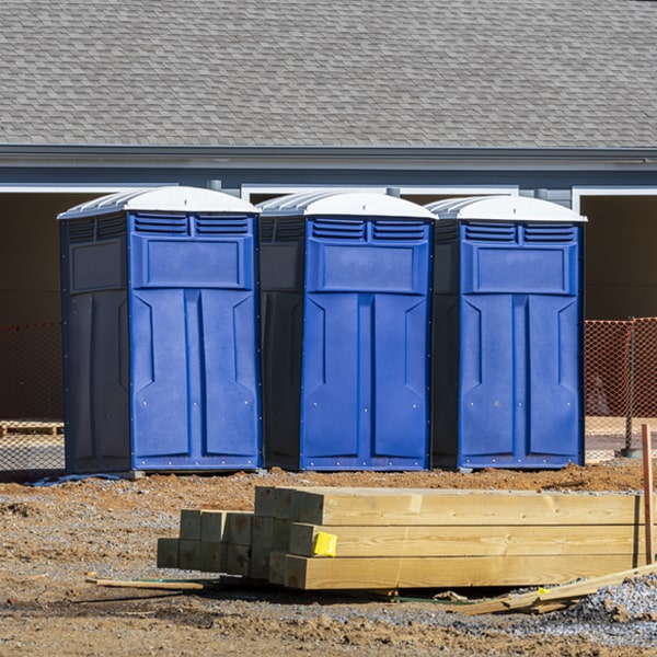 what is the maximum capacity for a single porta potty in Coushatta